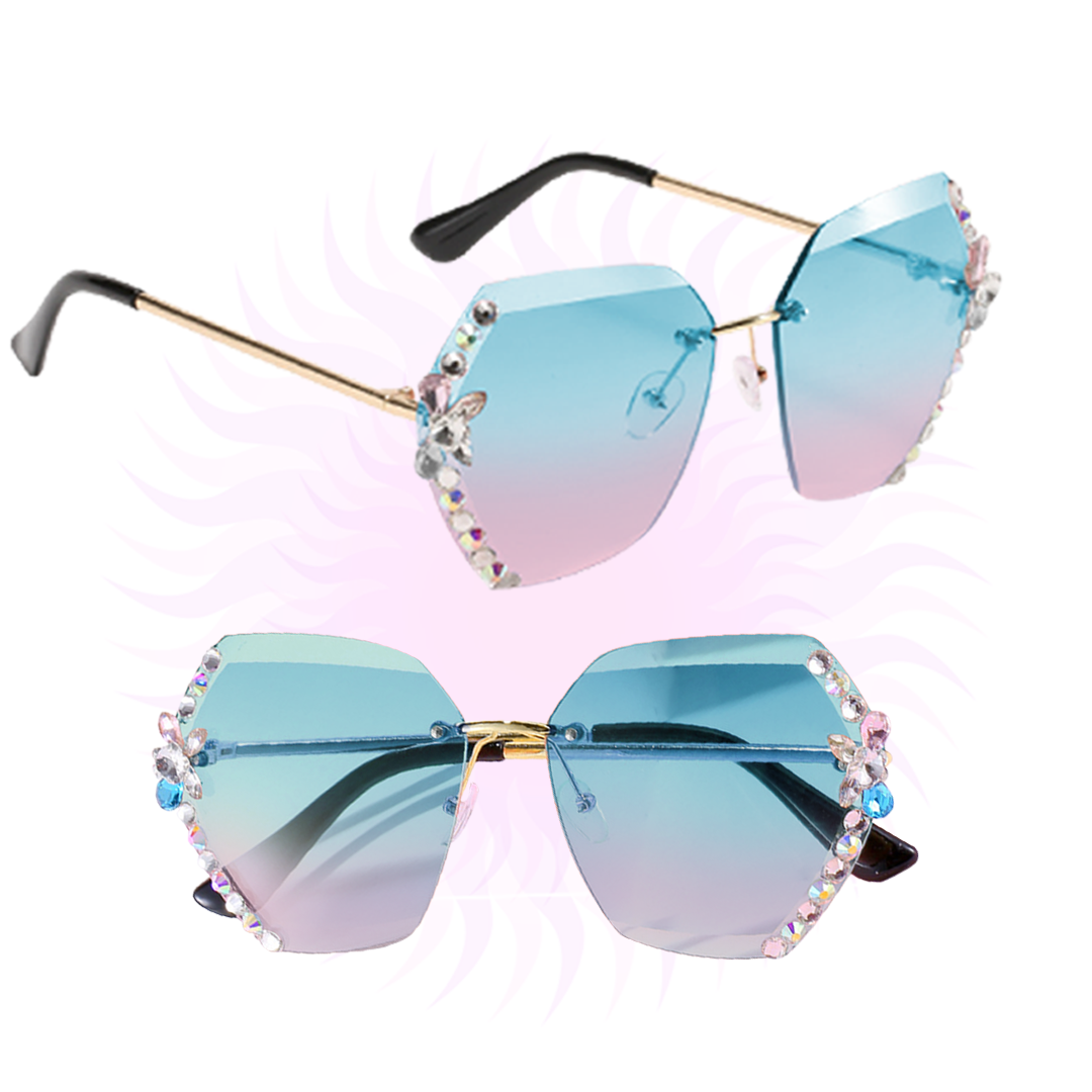 Lentes De Sol Gafas Mujer Diamante